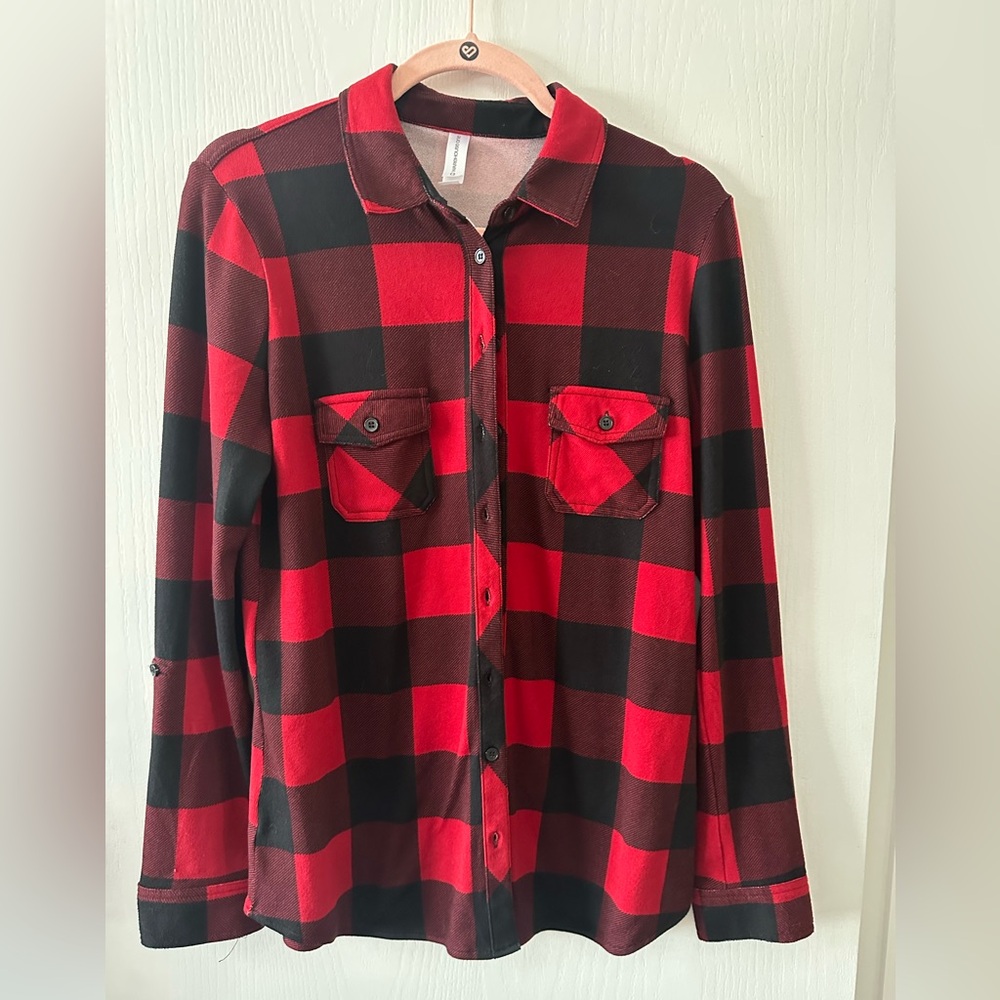 Women’s Plaid Button-Up Shirt